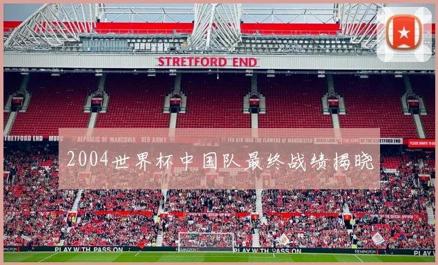 2004世界杯中国队最终战绩揭晓